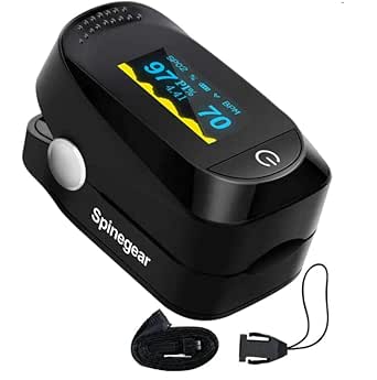 Spinegear Finger Pulse Oximeter SpO2 Blood Oxygen Monitor