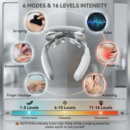 Massage device with various modes and intensity levels
