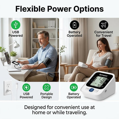 Spinegear Blood Pressure Monitor – Upper Arm BP Machine with 22-42cm Cuff