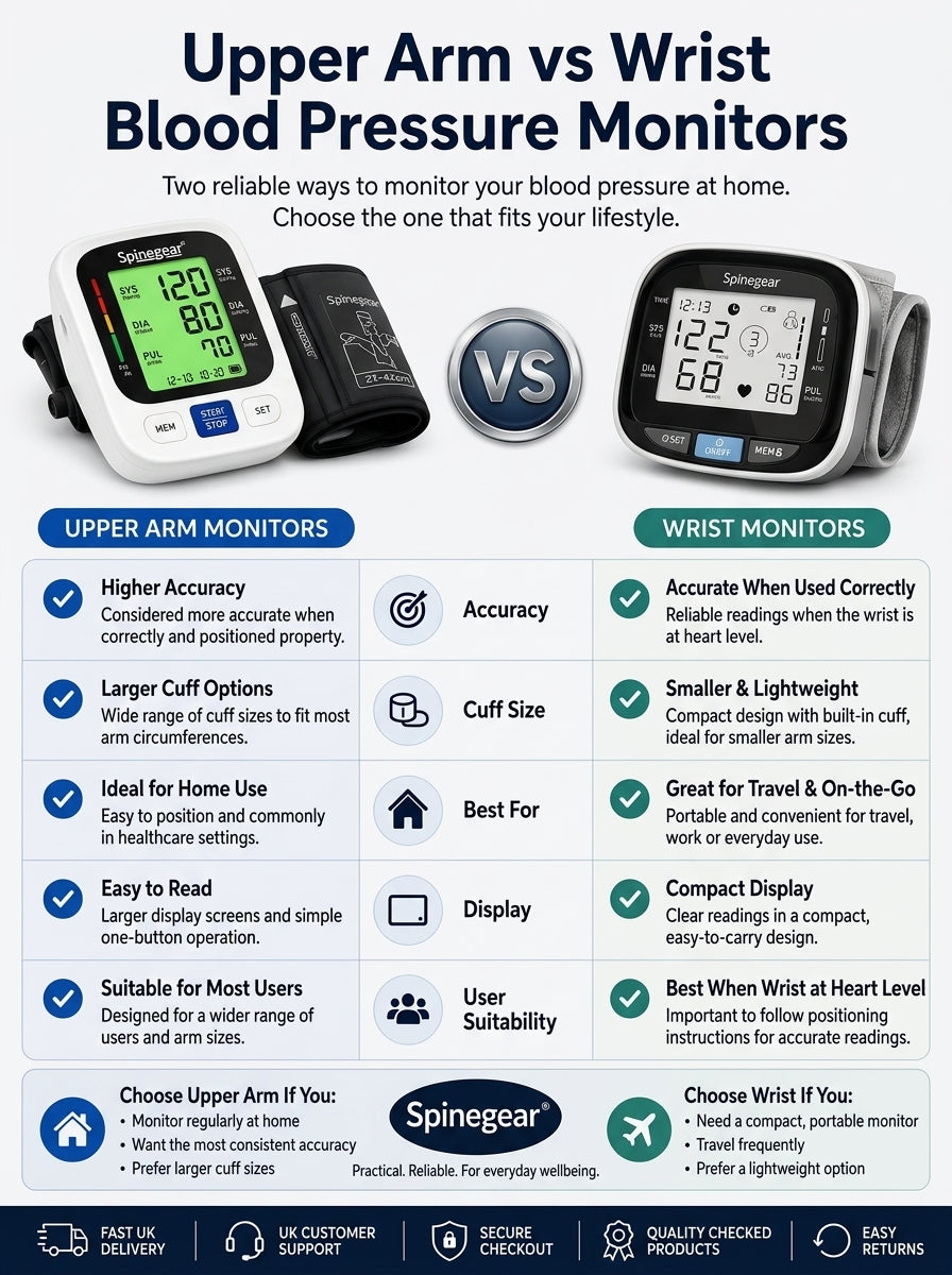 upper arm blood pressure monitor vs wrist blood pressure monitor