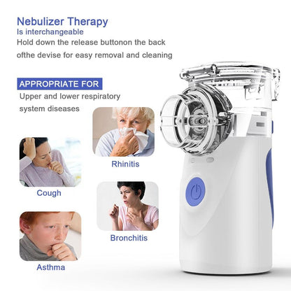 Portable Mesh Nebuliser YM-3R9 | Silent Ultrasonic Inhaler for Adults & Children
