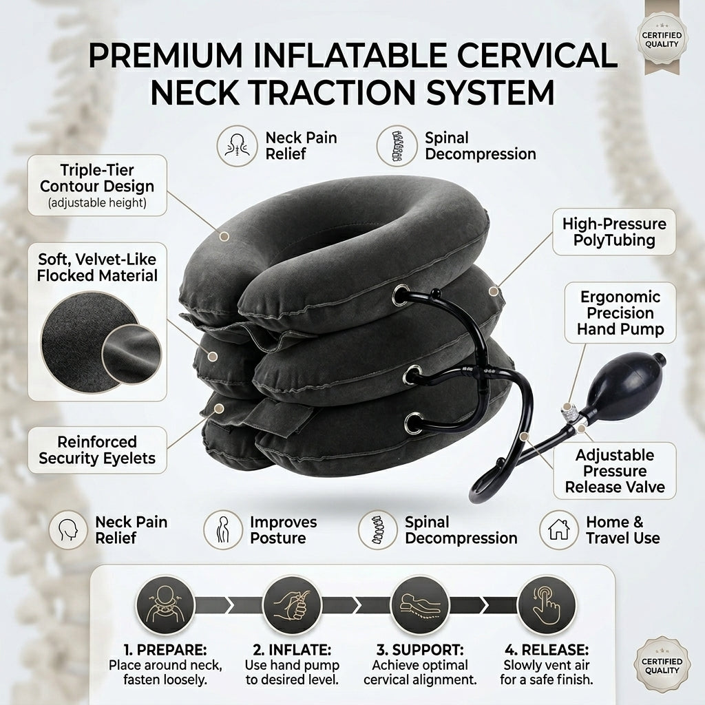 air neck traction device