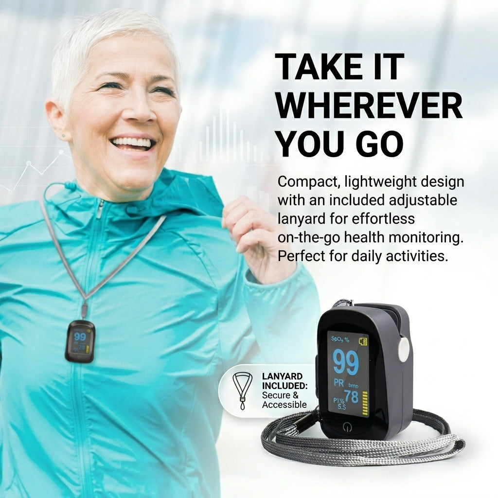 Spinegear Finger Pulse Oximeter SpO2 Blood Oxygen Monitor
