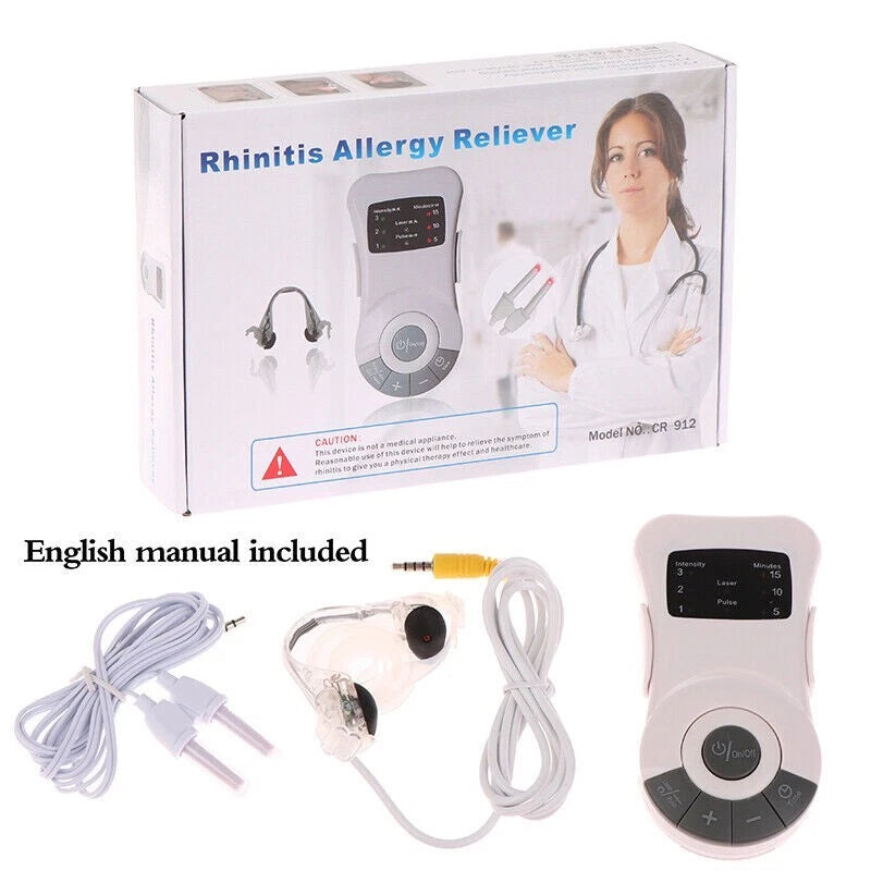 Rhinitis Allergy Reliever device with packaging