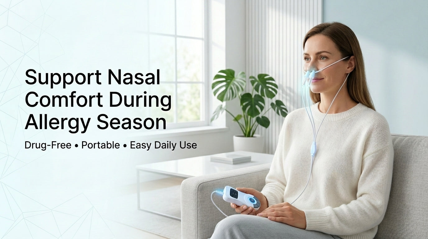 Nasal Comfort Support Device During Allergy Season