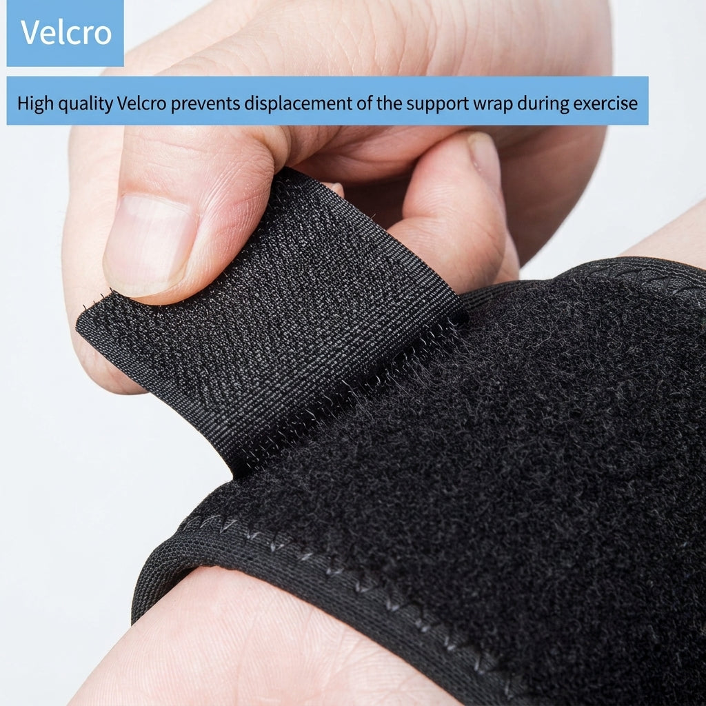 Adjustable hook-and-loop fastening on Spinegear wrist support strap