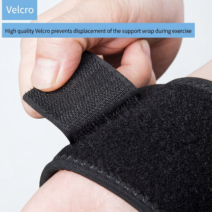 Adjustable hook-and-loop fastening on Spinegear wrist support strap